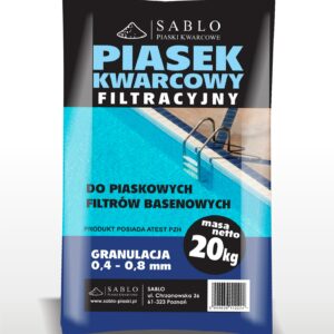 Piasek kwarcowy do pompy basenowej piaskowej 1000kg, piasek filtracyjny 0,4mm-0,8mm