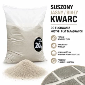 BIAŁA ZASYPKA DO KOSTKI, JASNA FUGA 20 kg